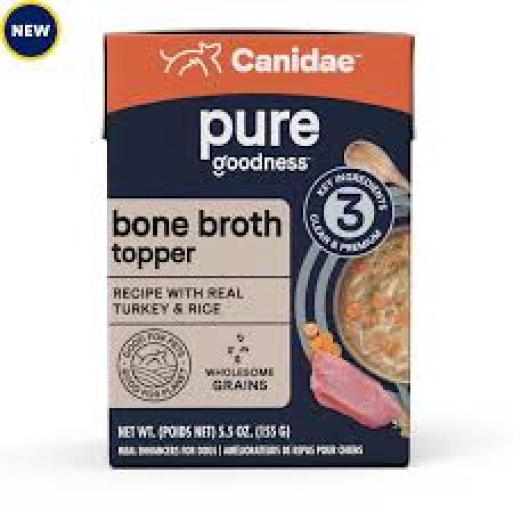 CANIDAE PURE goodness Bone Broth Topper with Turkey & Rice 5.5 oz CANIDAE PURE goodness Bone Broth Topper with Turkey & Rice 5.5 oz