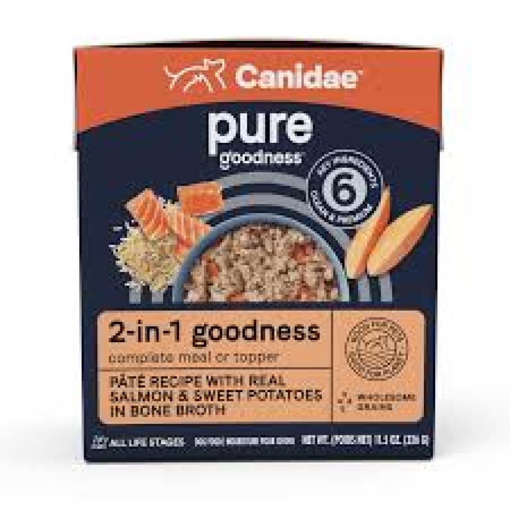 CANIDAE PURE goodness 2in1 Pate Dog Food/Topper Salmon 11.5 oz CANIDAE PURE goodness 2in1 Pate Dog Food/Topper Salmon 11.5 oz