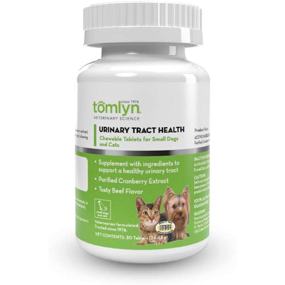 Tomlyn Urinary Tract Health Chewable Tablets for Cats and Dogs 30 Tomlyn Urinary Tract Health Chewable Tablets for Cats and Dogs 30