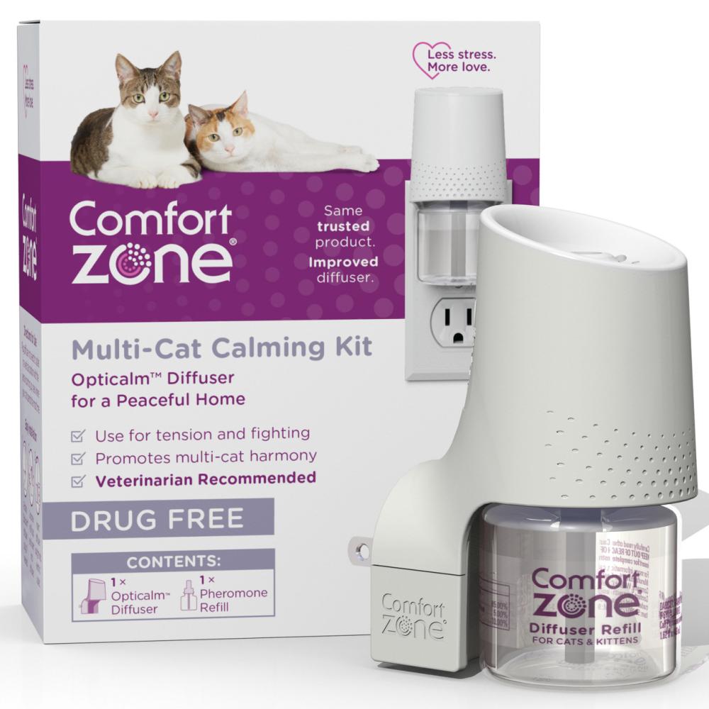 Comfort Zone Diffuser Kit for Cat Calming | MultiCat Calming Formula Comfort Zone Diffuser Kit for Cat Calming | MultiCat Calming Formula