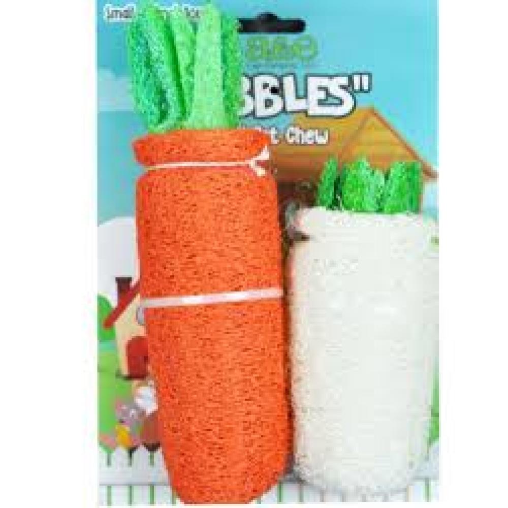 A E Cages Nibbles Small Animal Loofah Carrot Chew Toy A E Cages Nibbles Small Animal Loofah Carrot Chew Toy