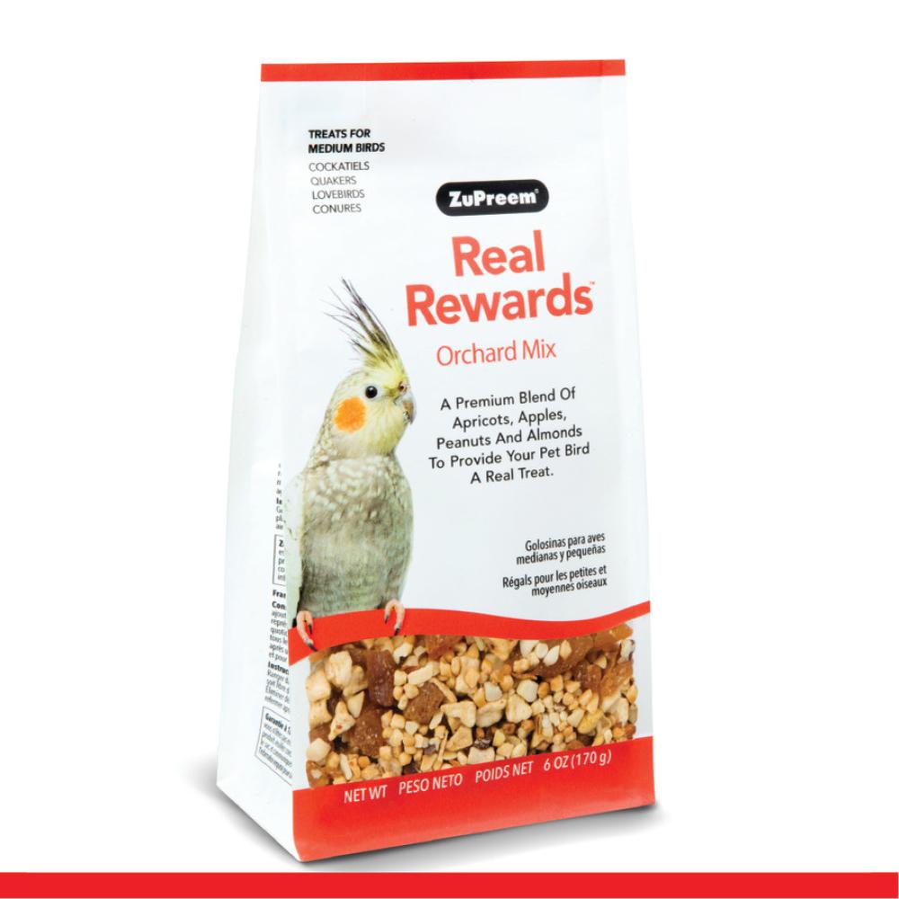 ZuPreem Real Rewards Orchard Mix Bird Treats 6 oz ZuPreem Real Rewards Orchard Mix Bird Treats 6 oz