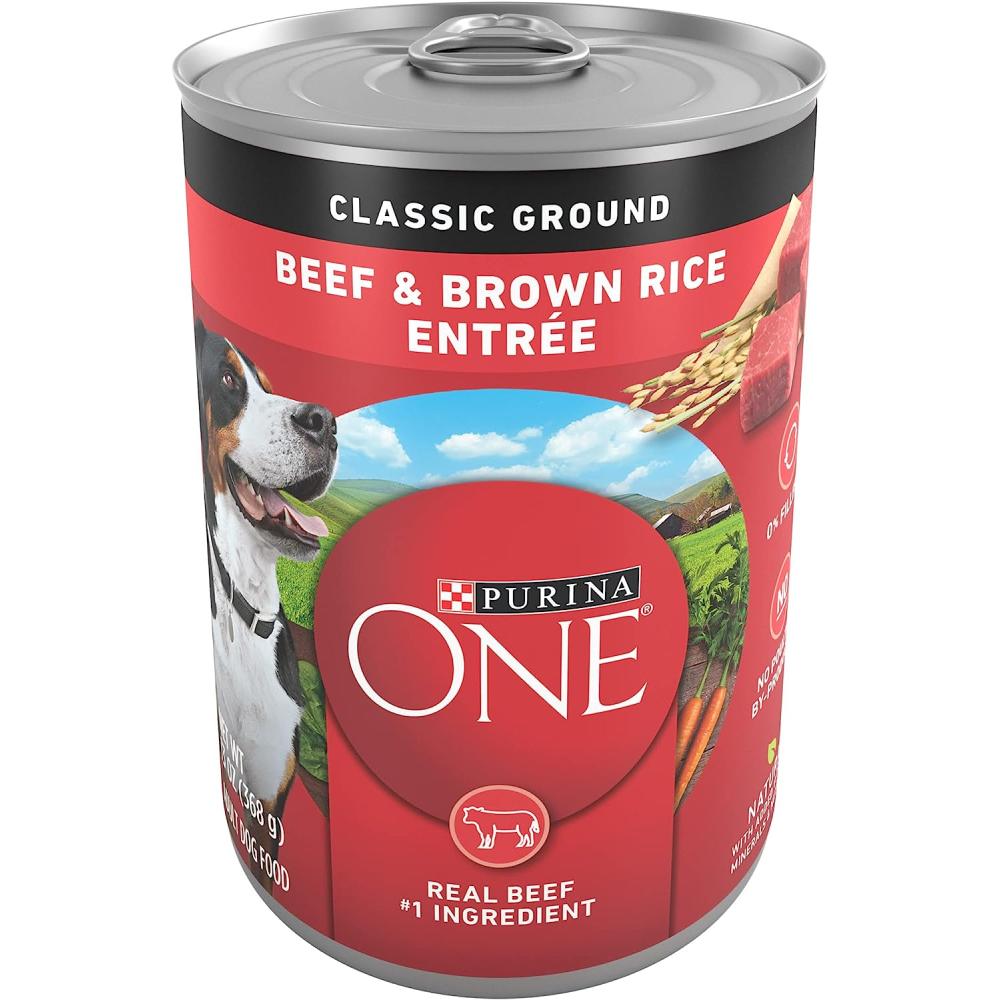 Adult Purina ONE Beef & Brown Rice Wet Dog Food - 13oz Adult Purina ONE Beef & Brown Rice Wet Dog Food - 13oz