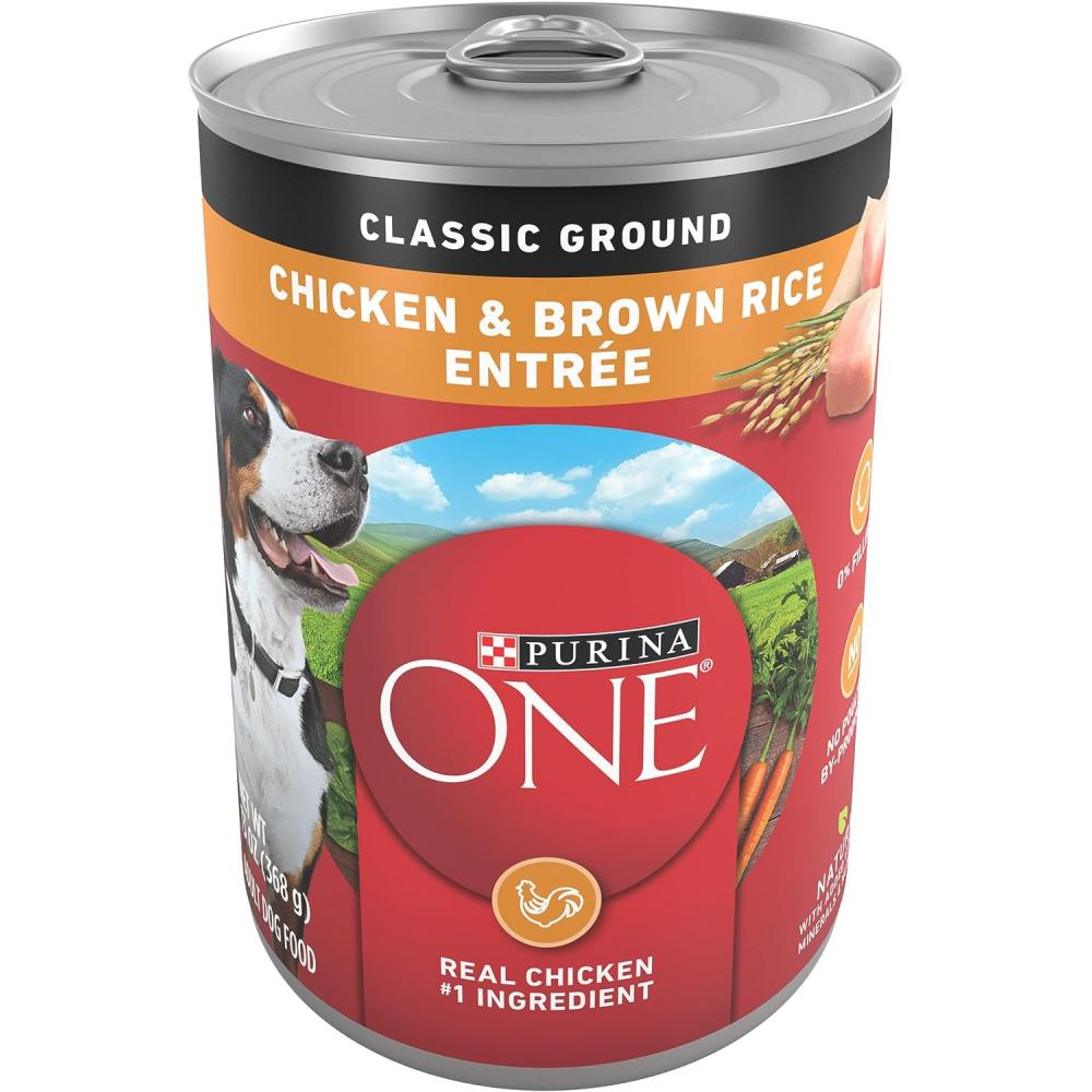 Adult Purina ONE Classic Chicken and Brown Rice Wet Food 13oz Adult Purina ONE Classic Chicken and Brown Rice Wet Food 13oz