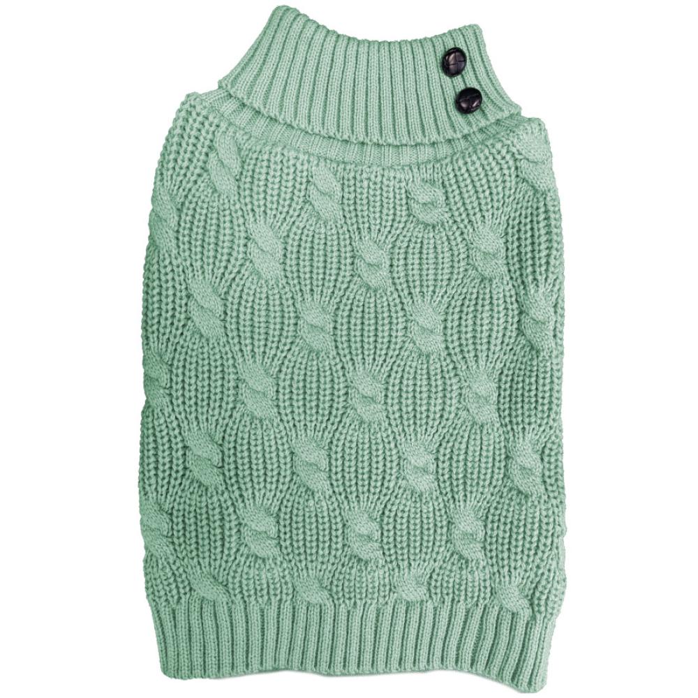 Fashion Pet Teal Textured Cable Sweater Fashion Pet Teal Textured Cable Sweater