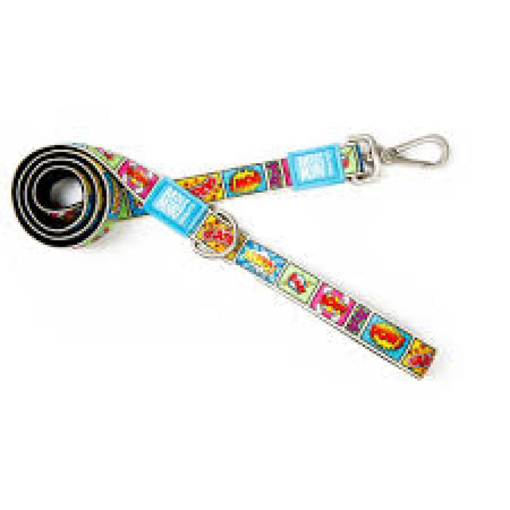 MAX&MOLLY Classic Neoprene Leash Comic M 7/8" x 4ft MAX&MOLLY Classic Neoprene Leash Comic M 7/8" x 4ft