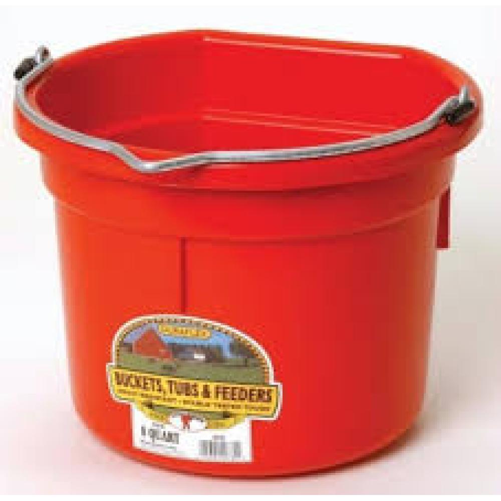 BUCKET LITTLE FLATBACK ASST. 8 QT