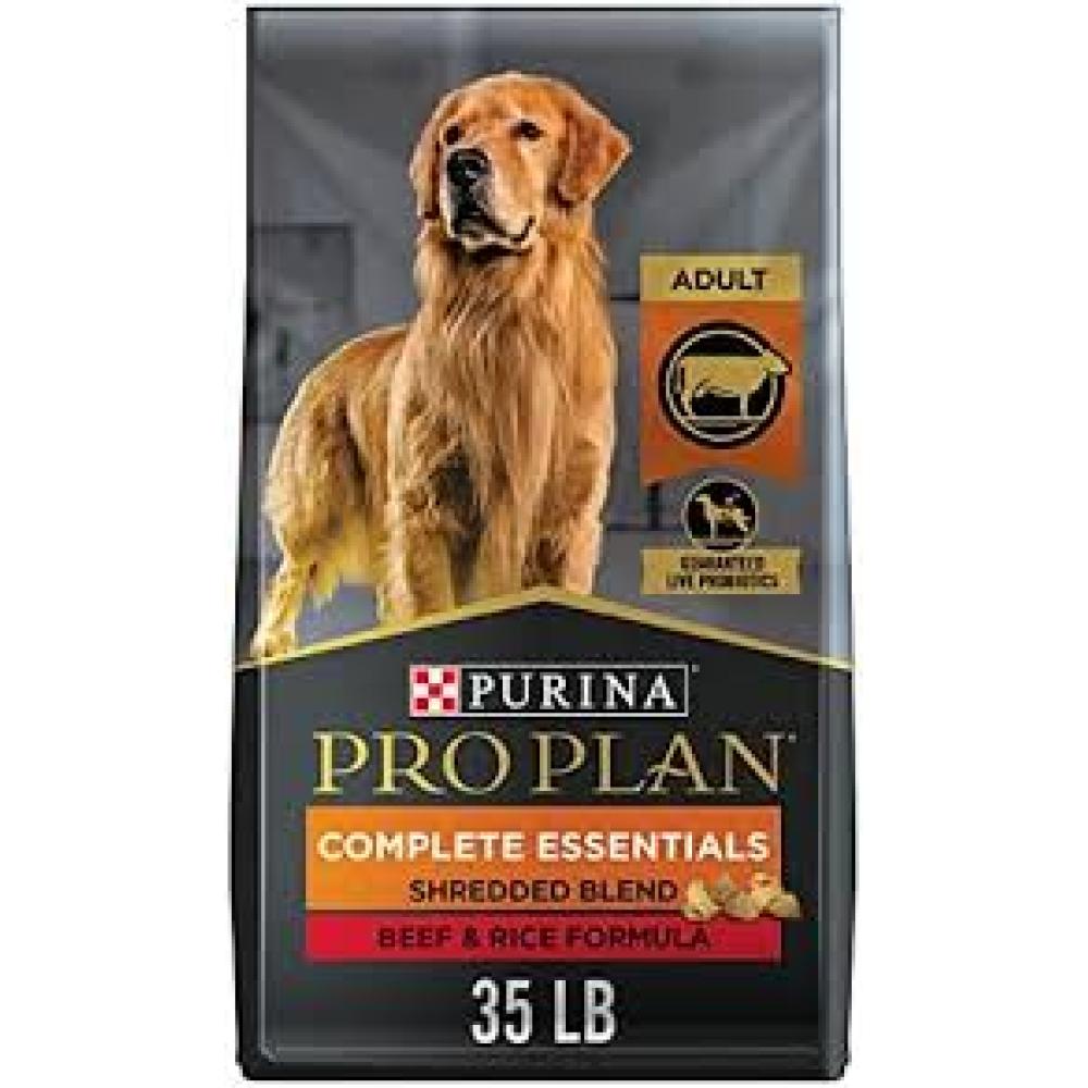 Purina Pro Plan High Protein with Probiotics Shredded Blend Beef & Rice Formula Dry Dog Food, 35 lbs Purina Pro Plan High Protein with Probiotics Shredded Blend Beef & Rice Formula Dry Dog Food, 35 lbs