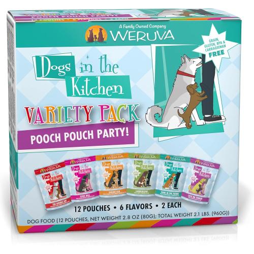 Weruva Wet Dog Pouch Dogs In The Kitchen Variety Pack 12ct