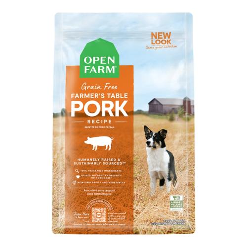 Open Farm Dry Dog Grain Free Pork 22#