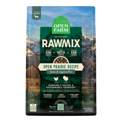 Open Farm Dry Dog Grain Free Prairie Rawmix 20#