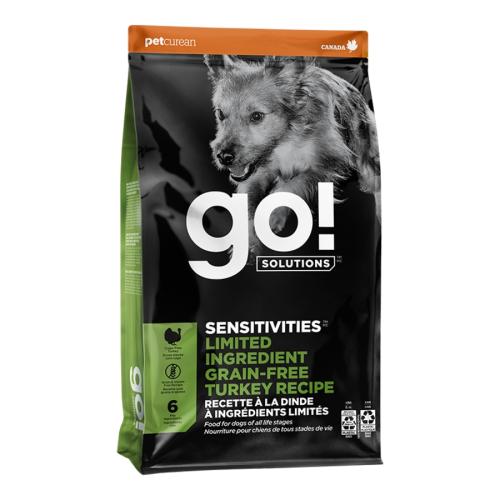 Petcurean Go Dry Dog Sensitivities Grain Free Turkey 22#