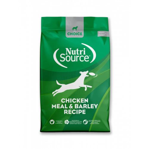 Nutrisource Choice Dry Dog Chicken Barley 40#
