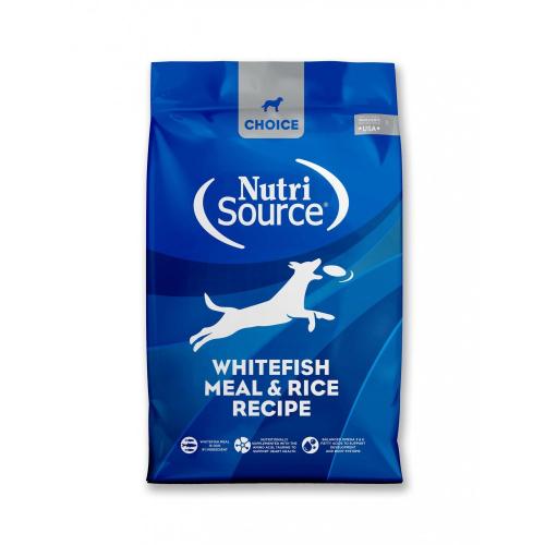 Nutrisource Choice Dry Dog Whitefish Rice 40#