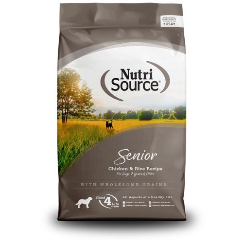 Nutrisource Dry Dog Senior Chicken Rice 12#