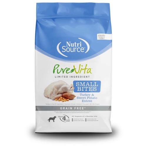 Purevita Dry Dog Grain Free Small Bites Turkey Sweet Potato 12#