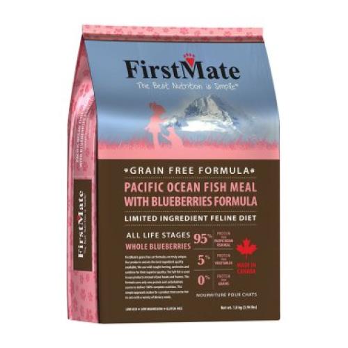 FirstMate Dry Cat Grain Free Fish Blueberries 4#