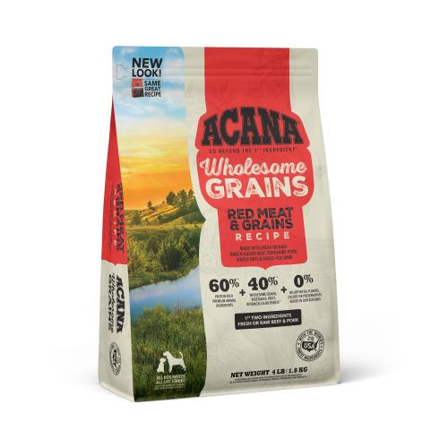 Acana Dry Dog Red Meat Wholesome Grains 4#
