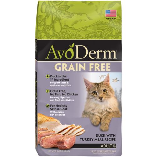 Avoderm Dry Cat Grain Free Duck Turkey 2.5#