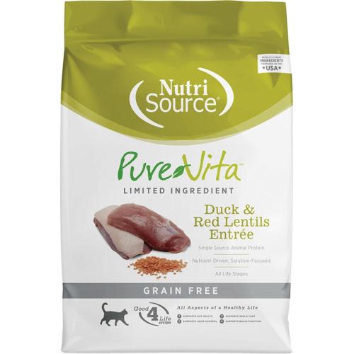 Pure Vita Dry Cat Duck Green Lentils 15#