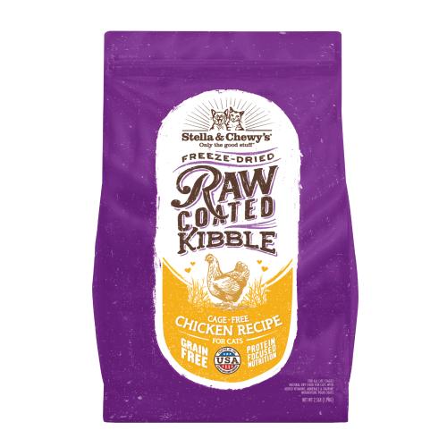 Stella Chewy's Dry Cat Raw Coated Chicken 5#