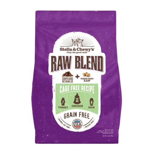 Stella Chewy's Dry Cat Raw Blend Cage Free 5#
