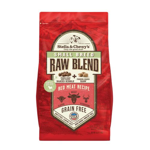Stella Chewy's Dry Dog Raw Blend Small Breed Red Meat 3.5#