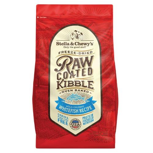 Stella Chewy's Dry Dog Raw Coated Whitefish 3.5#