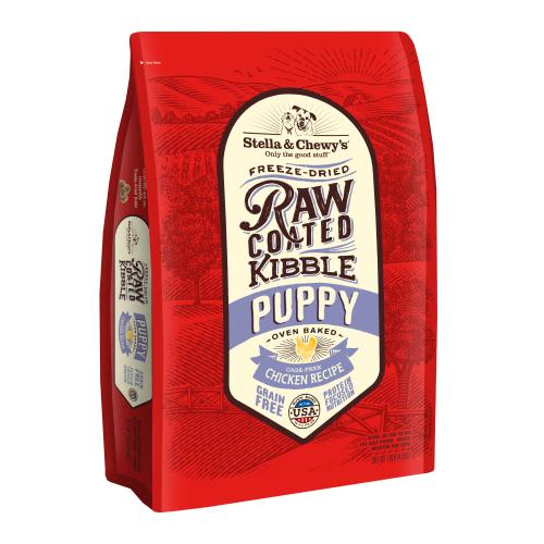 Stella Chewy's Dry Dog Raw Coated Puppy Chicken 10#