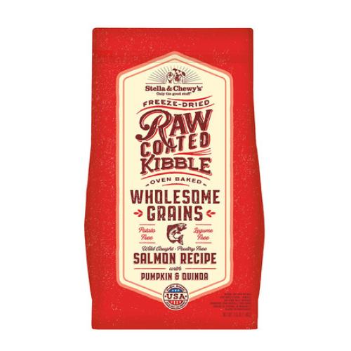 Stella Chewy's Dry Dog Raw Coated Salmon with Grain 22#