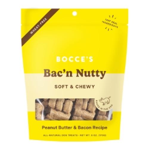 Bocce's Dog Treat Soft & Chewy Bacon Peanut Butter 6oz