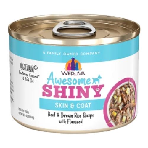 Weruva Wet Dog Can Beef Rice Flaxseed Skin Coat 6oz