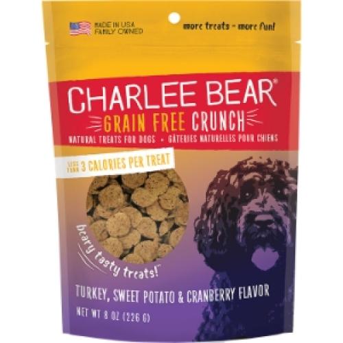 Charlee Bear Dog Treat Turkey Sweet Potato Cranberry Crunch 8oz