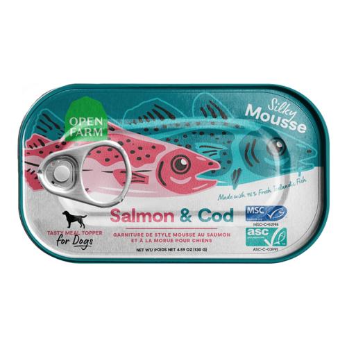 Open Farm Wet Dog Topper Salmon Cod Tin 4.59oz