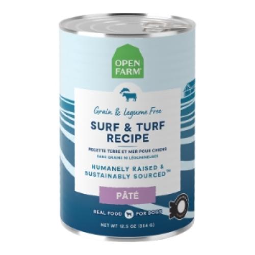 Open Farm Wet Dog Can Surf n Turf Pate 12.5oz