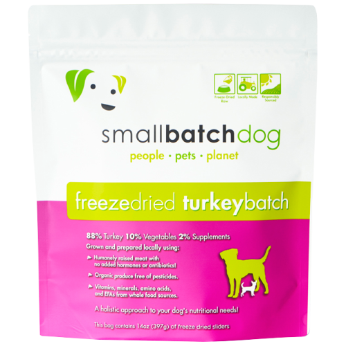 Smallbatch Freeze Dried Dog Turkey Sliders 14oz