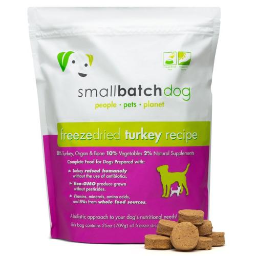 Smallbatch Freeze-Dried Dog Turkey Sliders 25oz