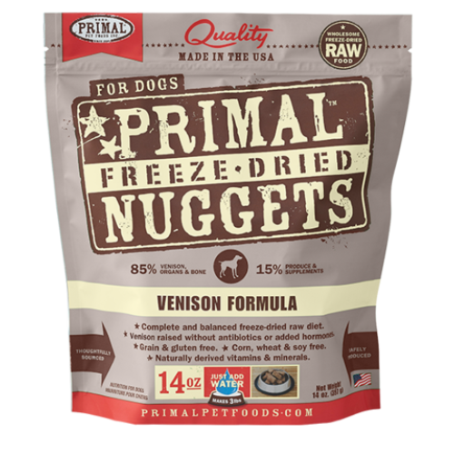 Primal Freeze-Dried Dog Venison Nuggets 14oz