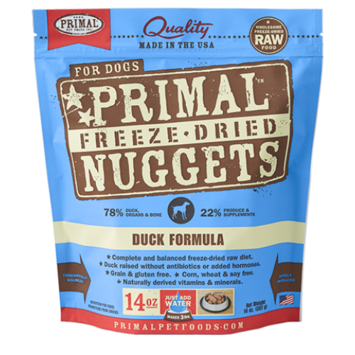 Primal Freeze-Dried Dog Duck Nuggets 14oz