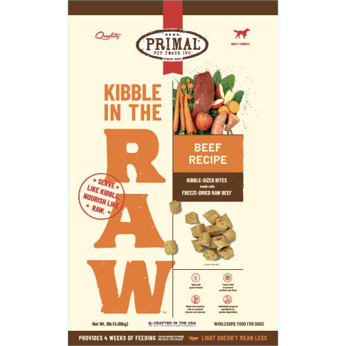 Primal Freeze-Dried Dog Kibble Beef 9#