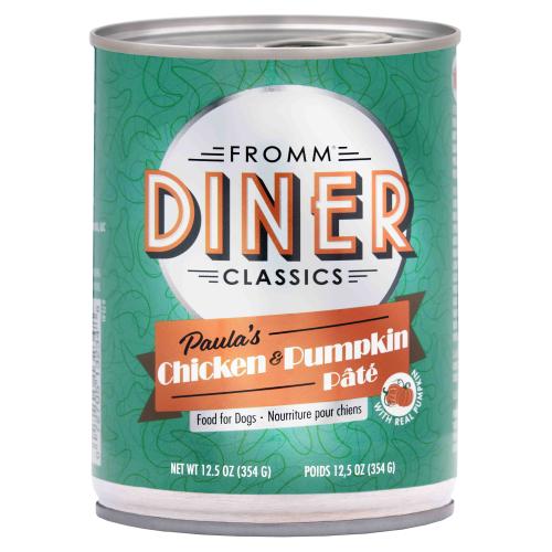Fromm Wet Dog Can Diner Chicken Pumpkin Pate 12.5oz
