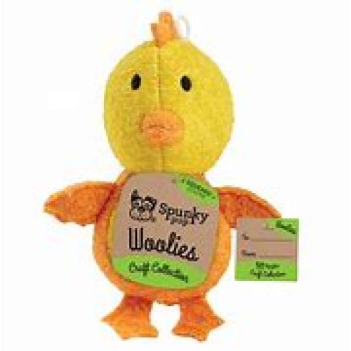 Spunky Pup Dog Toy Woolies Chicken Mini