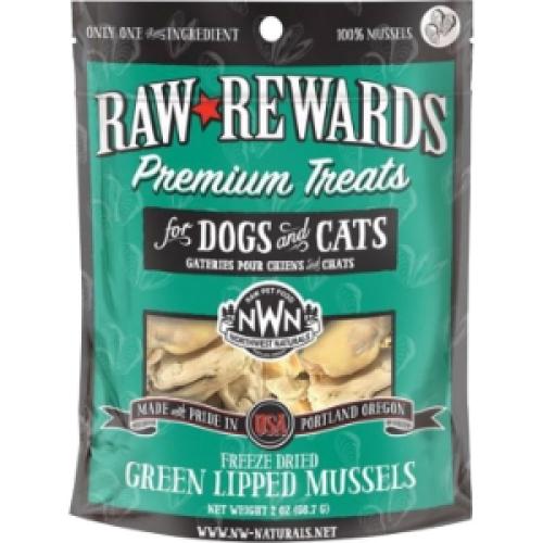 Northwest Freeze-Dried Dog/Cat Treat Green Mussel 2oz