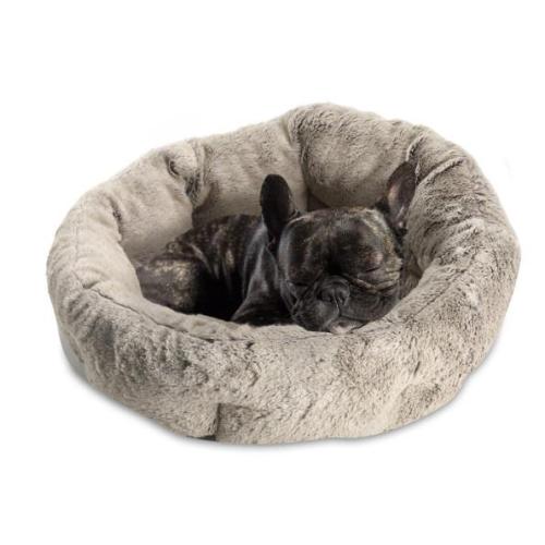 Arlee Sheba Pet Bed Quilted Round Brown 15"x15"x10"