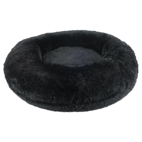 Arlee Rover Pet Bed Shaggy Donut Black 26"