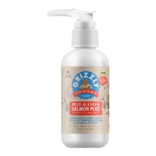 Grizzly Pet Supplement Salmon Oil with Pump 4oz