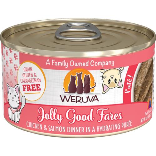 Weruva Wet Cat Can Jolly Good Fares Chicken Salmon Pate 3oz