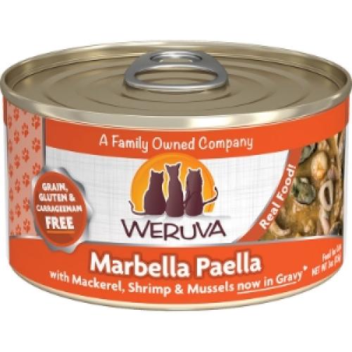 Weruva Wet Cat Can Marbella Paella Mackerel Shrimp Mussels 3oz