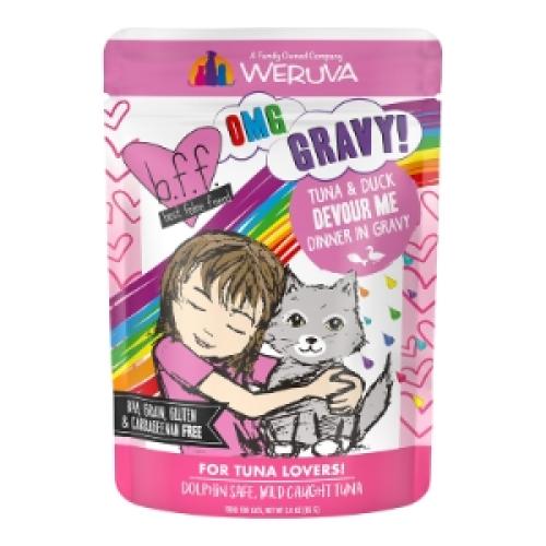 Weruva BFF Wet Cat Pouch Devour Me Tuna Duck Gravy 3oz