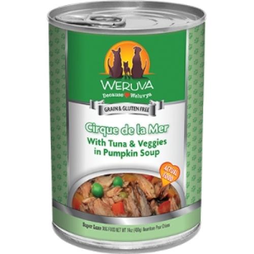 Weruva Wet Dog Can Cirque De La Mar Tuna Veggies 14oz